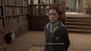 Can You Change Species by Drinking Polyjuice Potion in Hogwarts Legacy? Sophronia Franklin in Library,