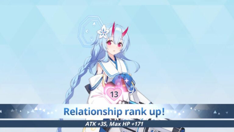 how to increase relationship ranks in blue archive