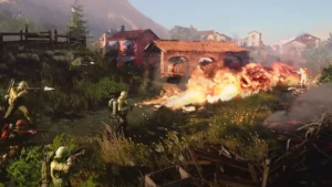 Soldiers using flamethrowers in Company of Heroes 3