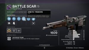 What Does the Kinetic Tremors Perk do in Destiny 2 Lightfall? Kinetic Tremors on Pulse Rifle.