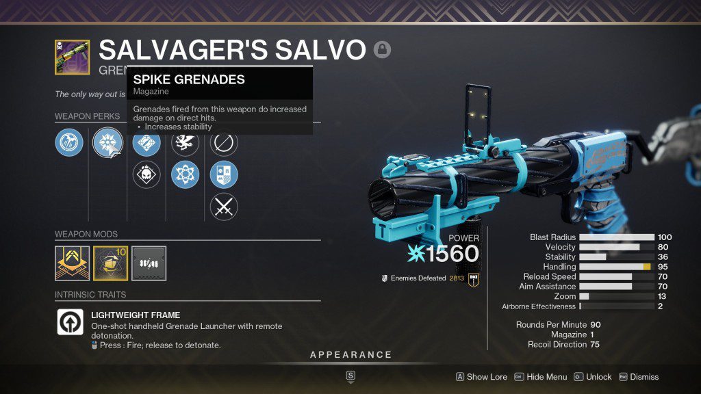 Como usar melhor as Spike Grenades em Destiny 2 - Spike Grenades na Salvager's Salvo. 