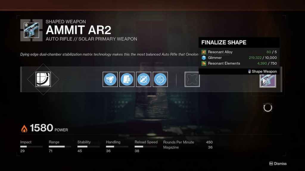 Todas as mudanças na criação de armas chegando ao Destiny 2 Lightfall - arma sendo criada. 