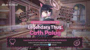 how to get free pyroxenes in the blue archive legendary thug Cath palug event