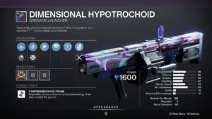Destiny 2 Dimensional Hyptrochoid God Roll for PvE and PvP