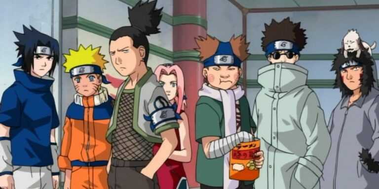 Naruto Konoha 11 at the Chunin Exams