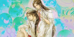 Heaven Official's Blessing xie lian tying hua cheng's hair and sime