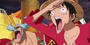 One Piece Luffy and Franky Surprised