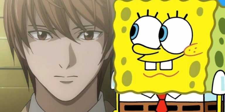 Light Yagami and Spongebob Squarepants side-by-side