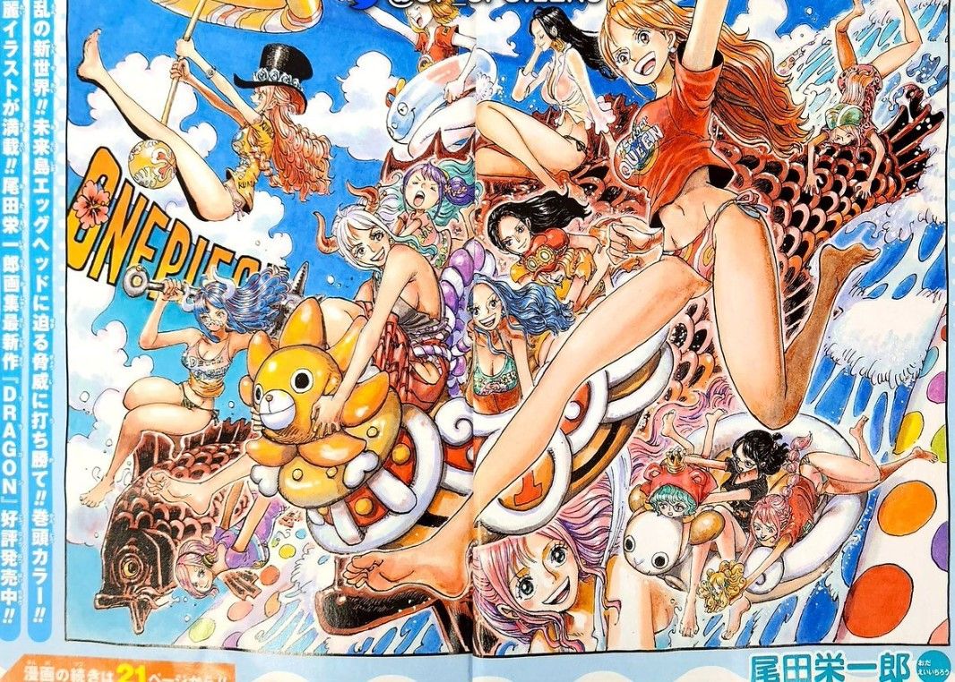 As garotas de One Piece se reúnem para uma foto em grupo