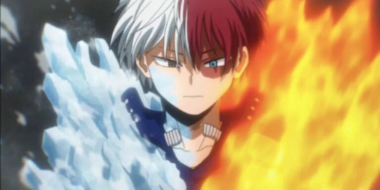 Shoto Todoroki from My Hero Academia.