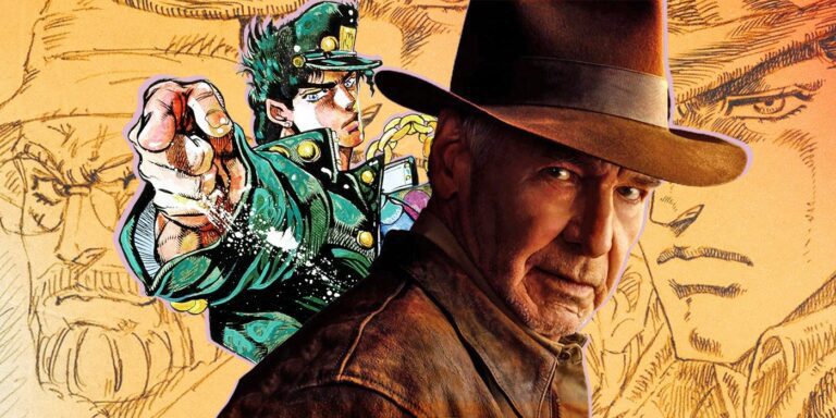 A aventura bizarra de JoJo encontra Indiana Jones na arte criativa dos fãs