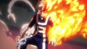 Artista de My Hero Academia libera as chamas de Shoto em novo esboço