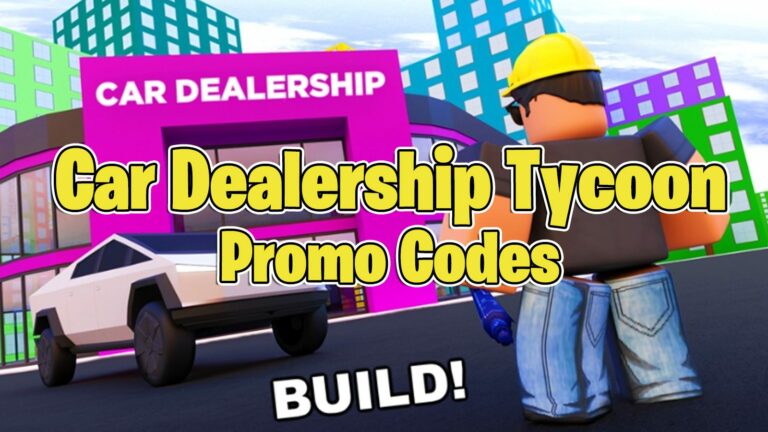 Roblox Car Dealership Tycoon Codes (agosto de 2023) - Car Dealership Tycoon Cash Codes