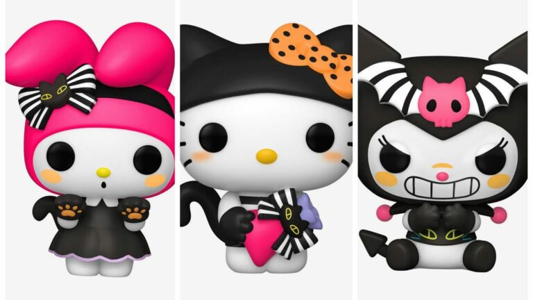 Exclusivos Halloween Hello Kitty, My Melody e Kuromi Funko Pop já estão à venda