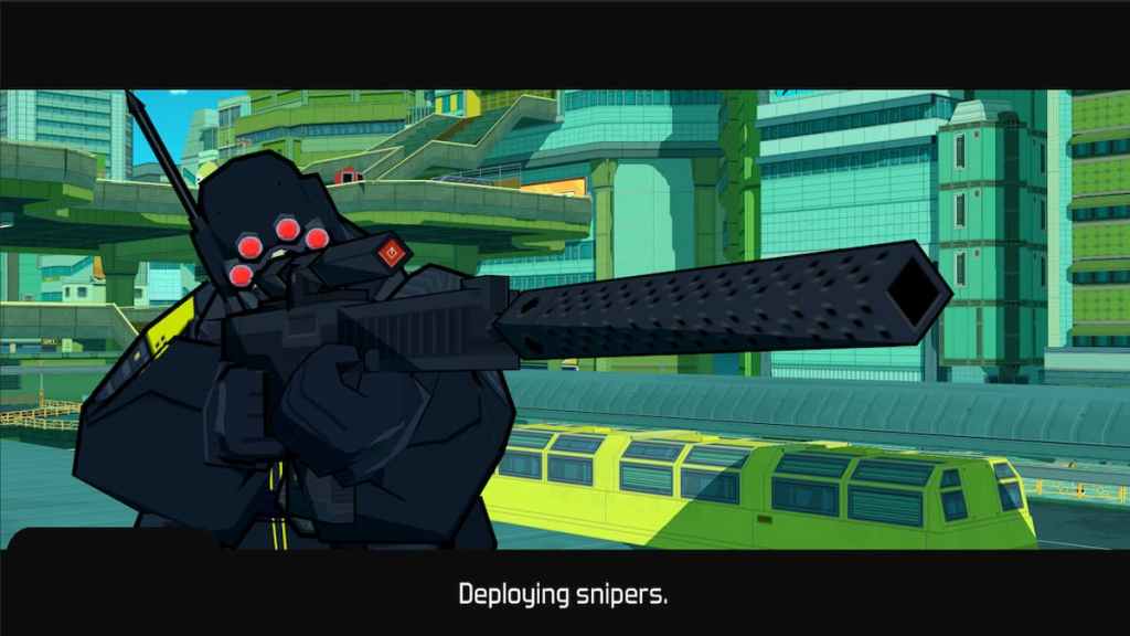 Como usar o táxi em Bomb Rush Cyberfunk sniper