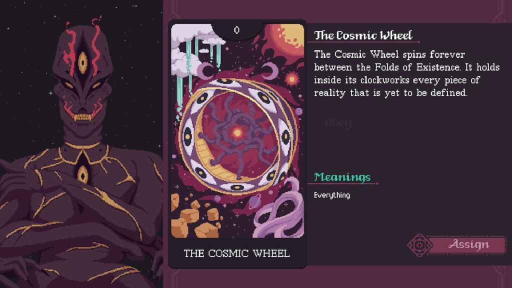 A Carta de Tarô da Roda Cósmica em The Cosmic Wheel Sisterhod