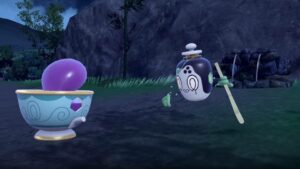 DLC Pokémon Scarlet e Violet convida Poltchageist para tomar chá