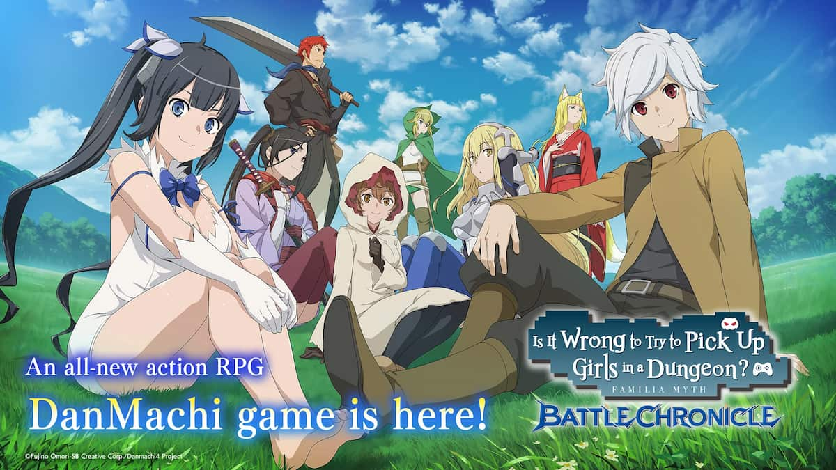 Danmachi Battle Chronicle Promo Image