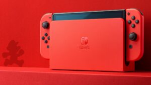 Estamos recebendo um console MariOLED Switch