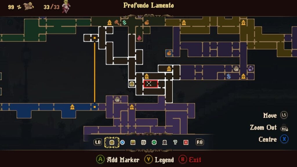 Blasphemous 2 Yerma Reunião 1 Mapa Localização