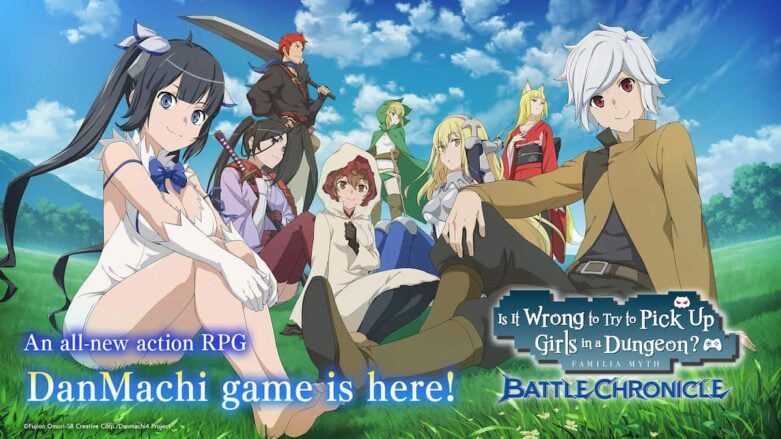 Imagem promocional do Danmachi Battle Chronicle