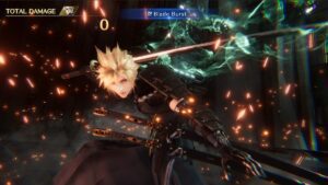 Final Fantasy 7 Ever Crisis Cloud Strife Using Blade Burst