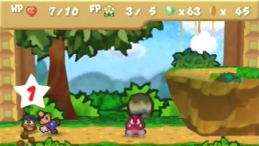 Captura de tela do Paper Mario