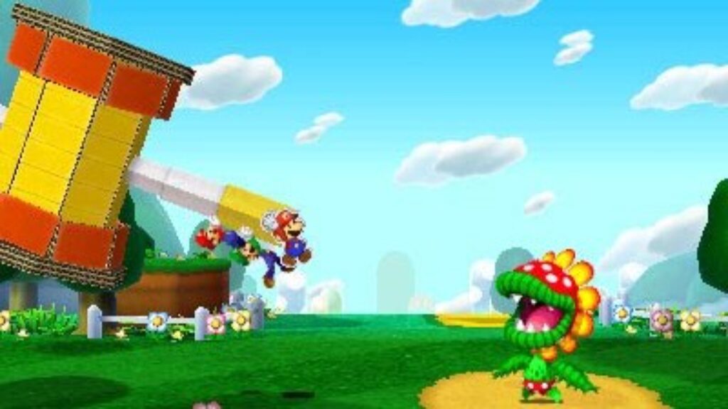 Captura de tela de Mario e Luigi Paper Jam