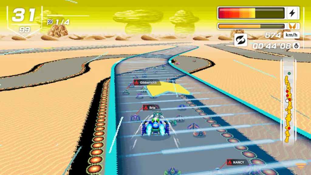 Como vencer em F Zero 99?  passarela