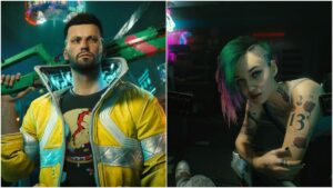 Cyberpunk 2077 V and Judy