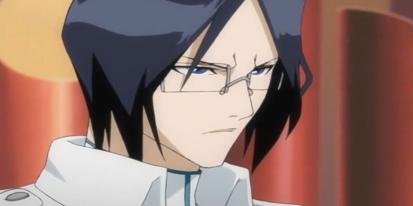 Uryu Ishida parece severo em Bleach