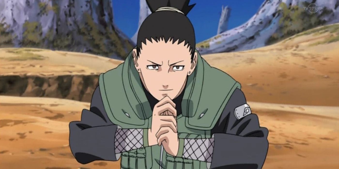 Shikamaru Nara usando Shadow Possession contra Hidan e Kakuzu em Naruto.