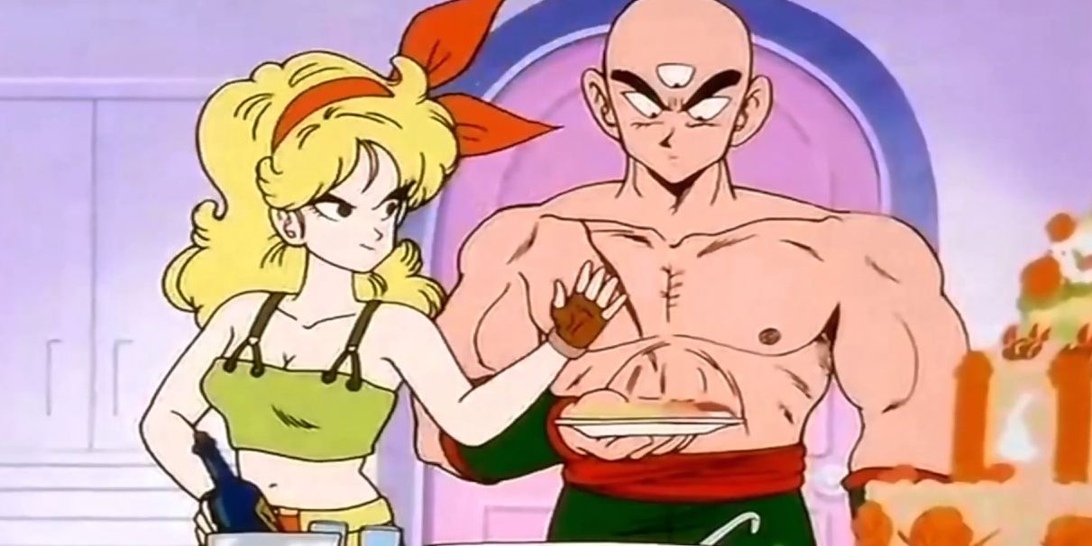 Lançar cozinheiros para Tien em Dragon Ball Z.