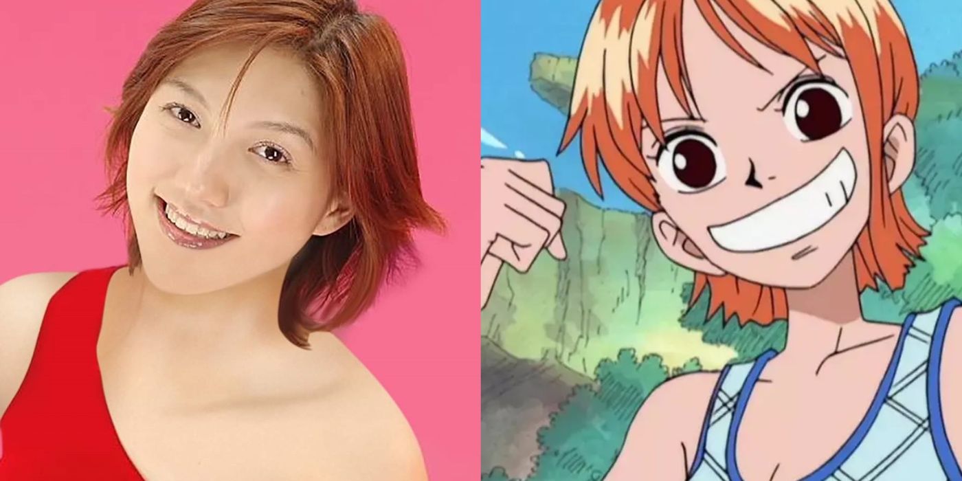 Chiaki Inaba ao lado de One Piece Nami