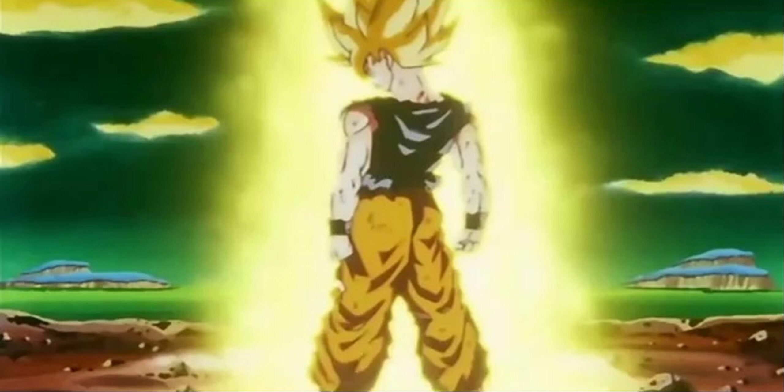 Goku se torna Super Saiyan pela primeira vez DBZ