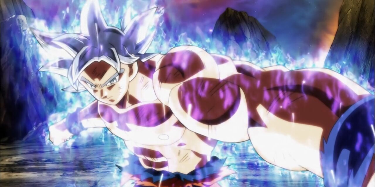 Aperfeiçoado Ultra Instinct Goku enfrenta Jiren em Dragon Ball Super.