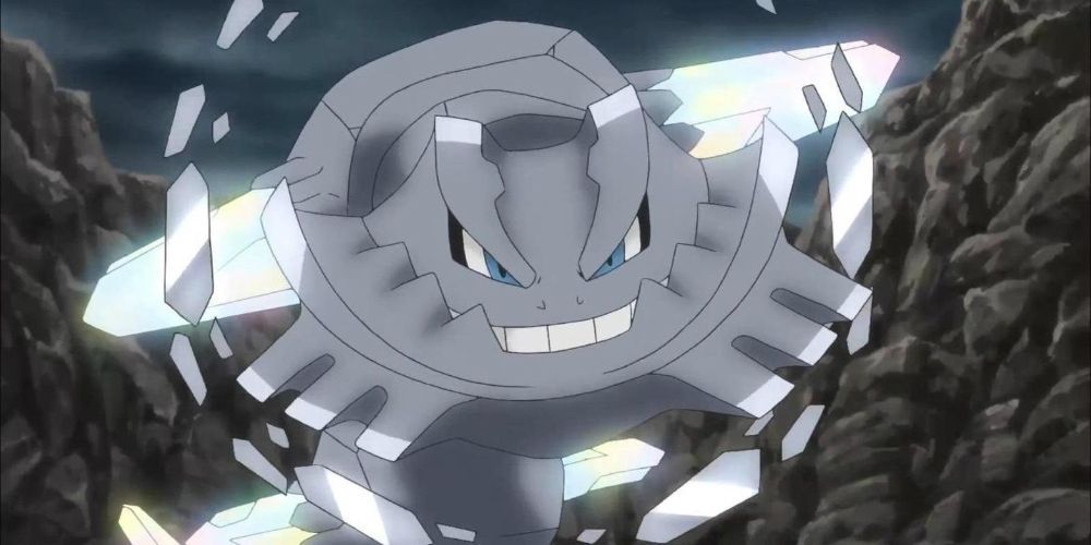 Mega Steelix atacando da série Pokémon