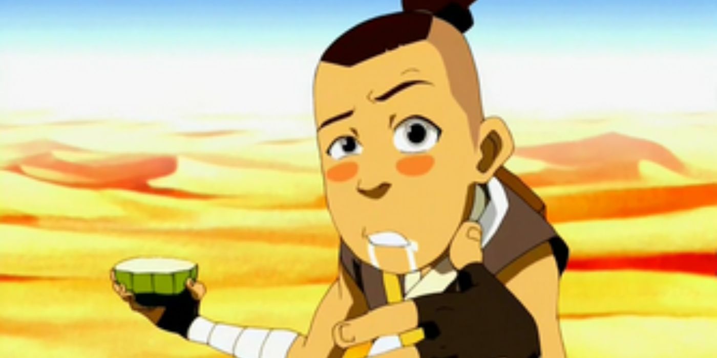 Sokka e suco de cacto de Avatar: O Último Mestre do Ar. 