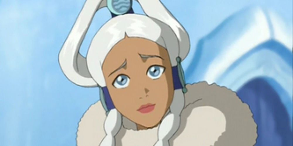 Princesa Yue de Avatar: O Último Mestre do Ar parece preocupada