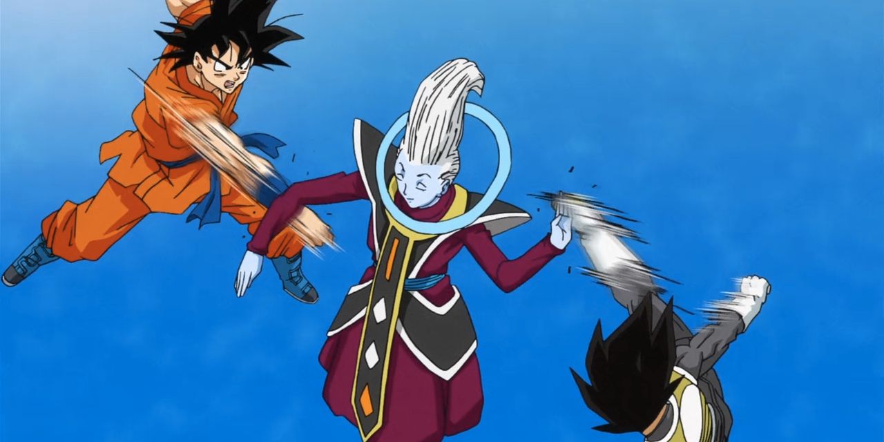 Whis treina Goku e Vegeta em Dragon Ball Super