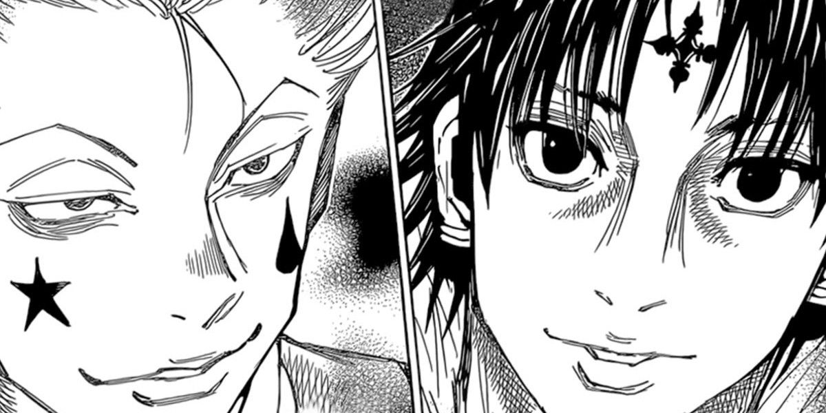 Chrollo vs Hisoka no mangá Hunter x Hunter