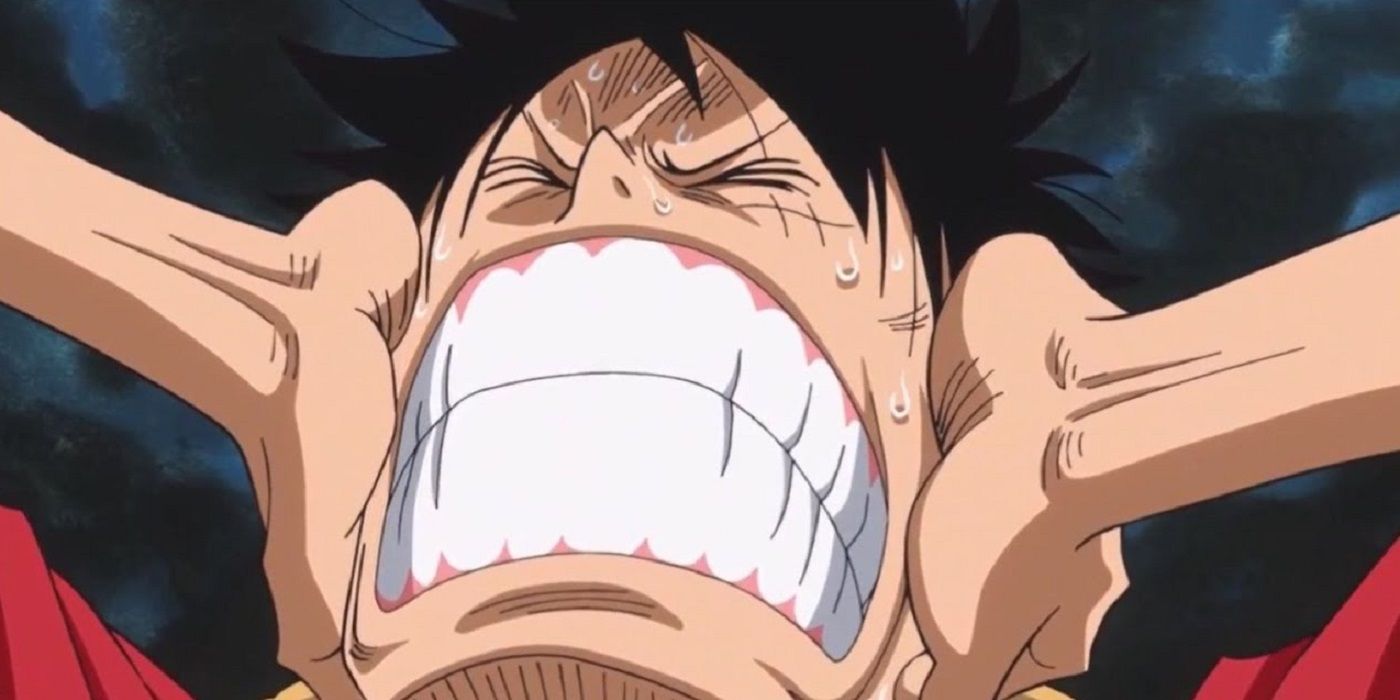 Monkey D. Luffy ouvindo a voz de todas as coisas em One Piece