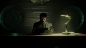 Alan Wake 2 Trailer Typing On Computer