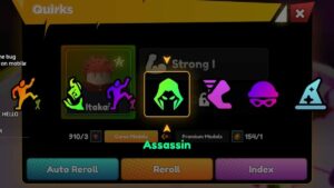 Anime Campions Simulator Assassin Trait In A List Of Traits