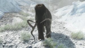 Ark Survival Ascended Wooly Mammoth And Snow