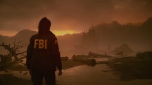 Alan Wake 2 Fbi Agent In Desert Type Place