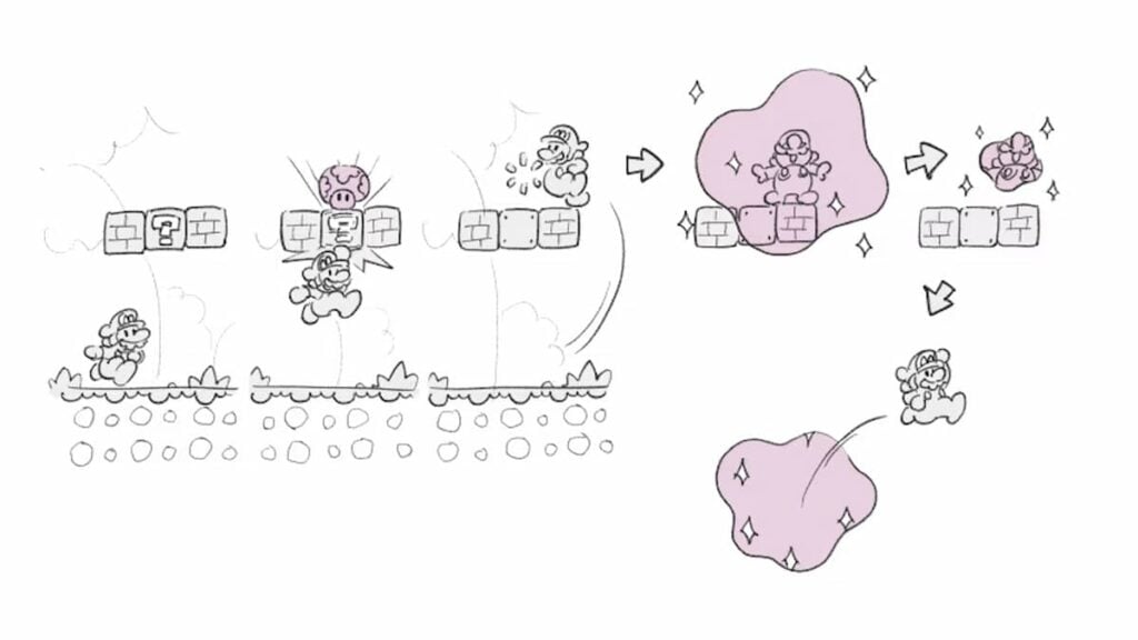 Arte conceitual de Super Mario Bros Wonder para item Warp