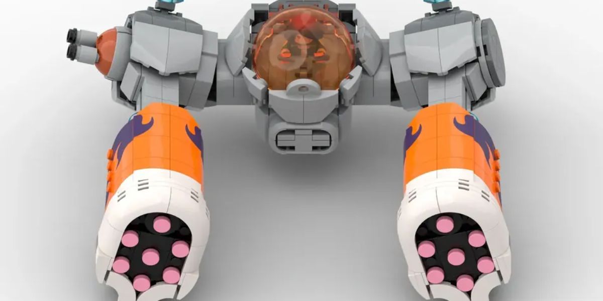 Uma réplica LEGO do Whizzing Arrow de Oban Star-Racers