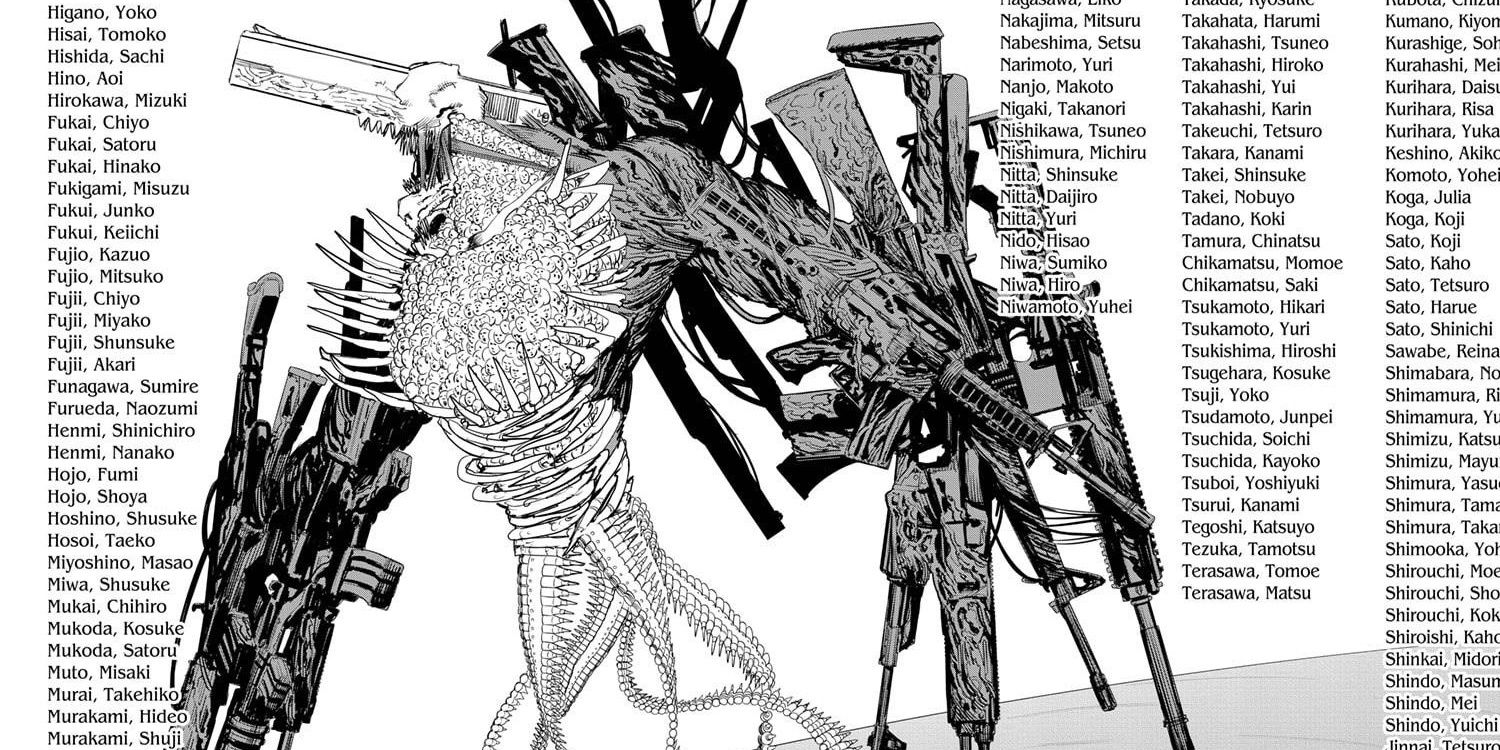 Diabo arma no mangá Chainsaw Man.