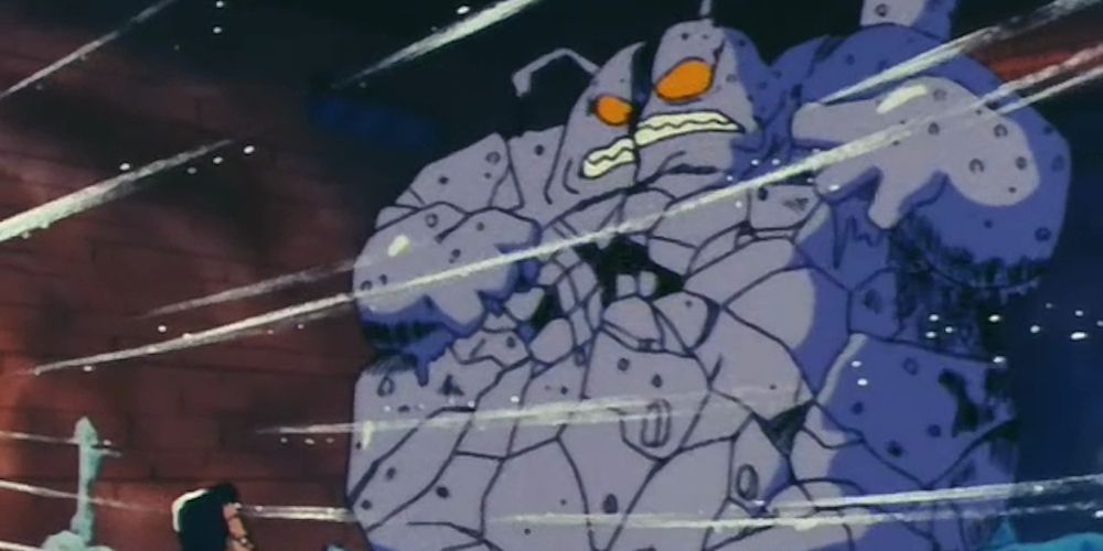 Buyon congela de frio e depois se quebra no Dragon Ball original